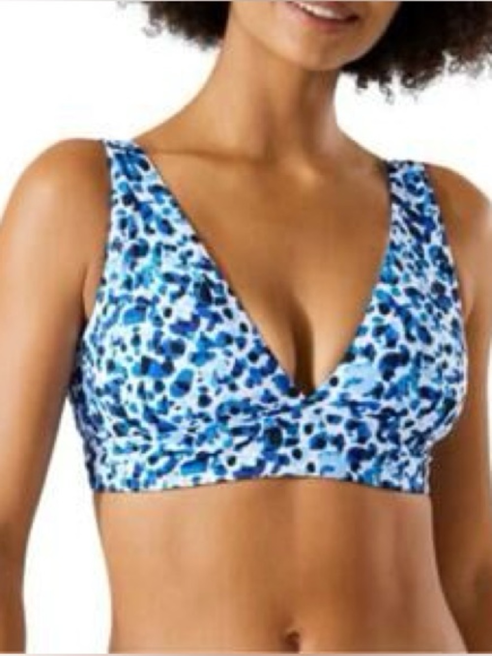 Tommy Bahama Palm Modern Leopard Bikini Top - Small - New